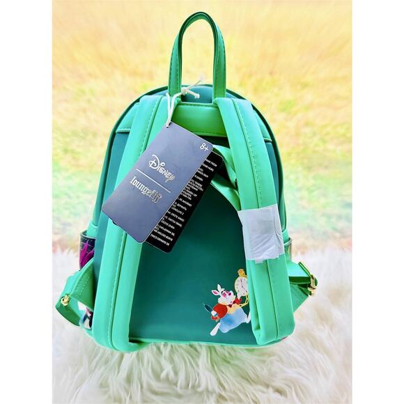 *NEW LE* Loungefly Disney Alice In Wonderland Fiction Collection Mini Backpack - Picture 3 of 4